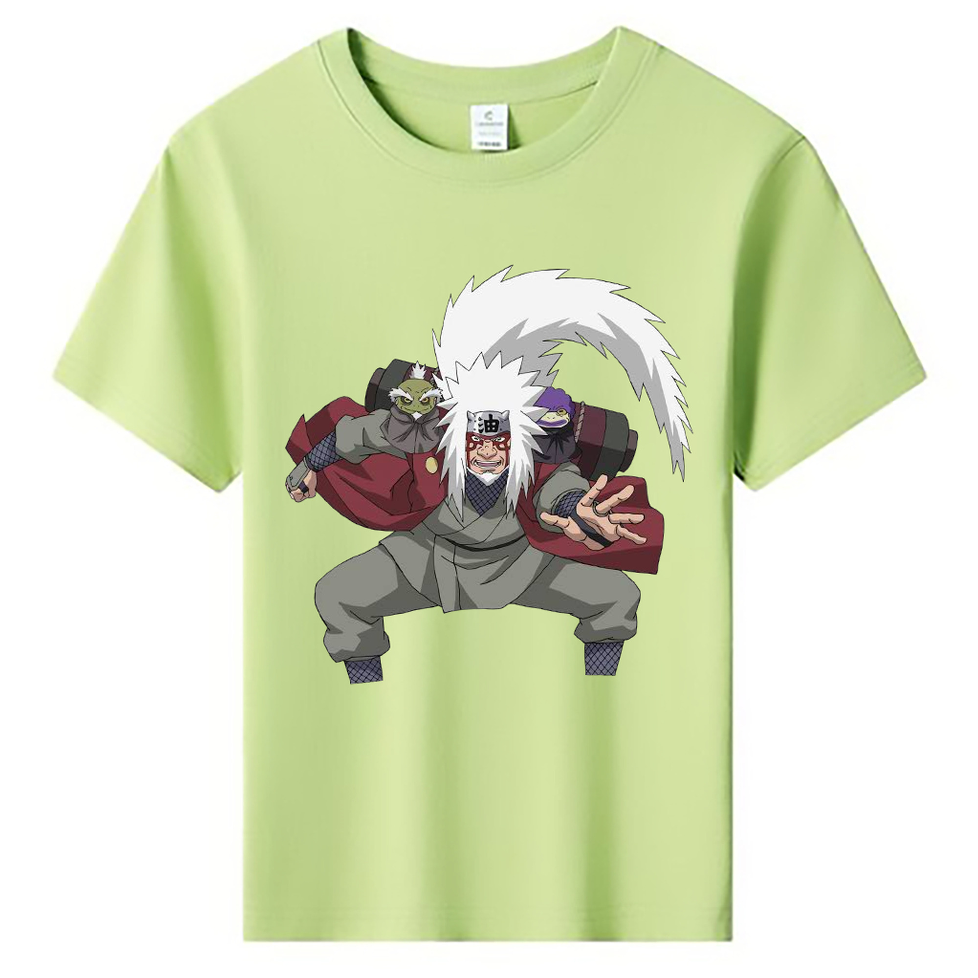 （画像用） NARUTO -ナルト- 自来也（じらいや） Jiraiya 綿100％キッズTシャツ（フロントプリント）
